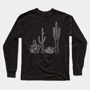 Cactus illustration Long Sleeve T-Shirt